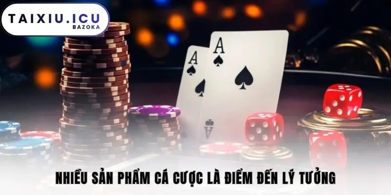 Nhiều sản phẩm cá cược là điểm đến lý tưởng